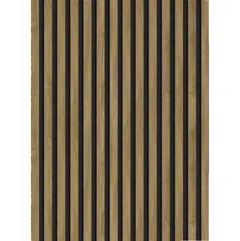 Obklad Mexen Lam-F vzorek akustických nástěnných lamel, plsť 6 mm, Klasický Dub - S105-072-S Lamely