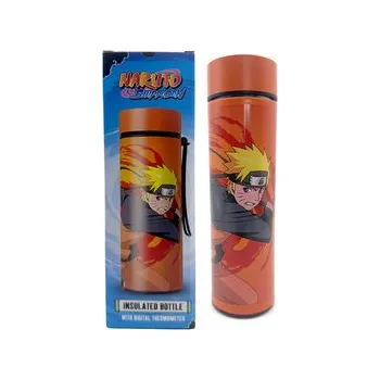 Termoska Nerezová termoláhev s digitálním teploměrem 450ml - Naruto