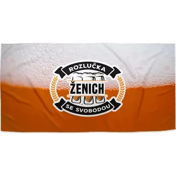 Osuška Sablio Ručník Rozlučka se svobodou ženicha - 50x100 cm