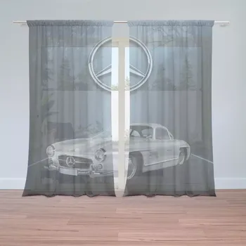 Záclona Sablio Záclony Mercedes-Benz 300 SL V lese: 2ks 150x250cm