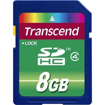 Paměťová karta Transcend SDHC - 8GB Class 4 TS8GSDHC4