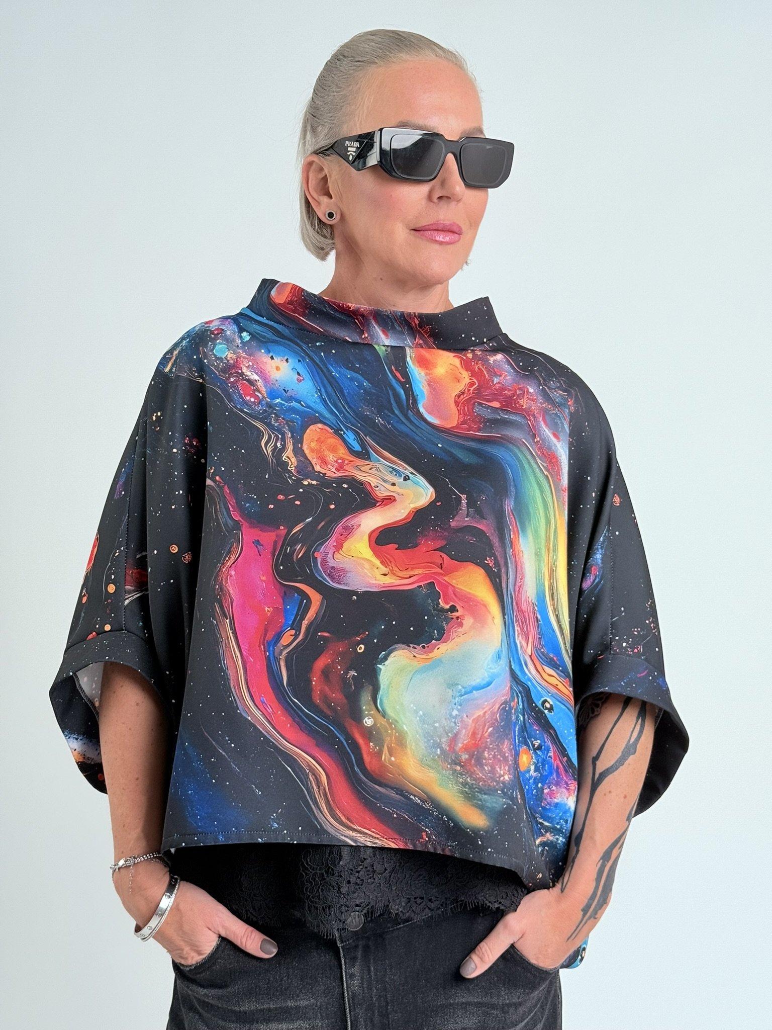 Miss City Official Tunika GALAXY Černá, UNI S-XL