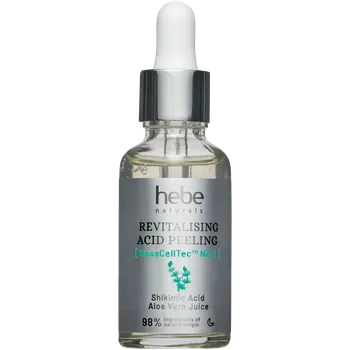 Pleťový peeling Hebe Naturals Revitalising Acid Peeling revitalizační kyselý peeling na obličej, 30 ml