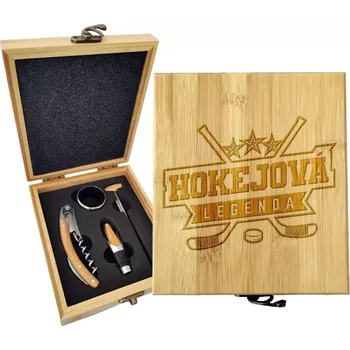 Víno Sablio Dárková sada na víno Hokejová legenda: 147×168×49 mm