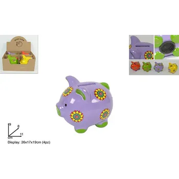 Pokladnička PROHOME - Pokladnička prasátko 11cm různé barvy