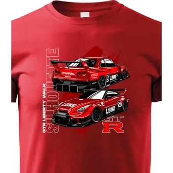 Chlapecké tričko Dětské tričko Nissan GTR, Barva Červená, Velikost 158 cm/12 roků, Canvas Dětské tričko Bezvatriko.cz 1849