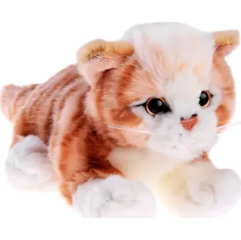 plyšák Plyšový ležící kocourek zrzavý 30 cm BEPPE ZOO