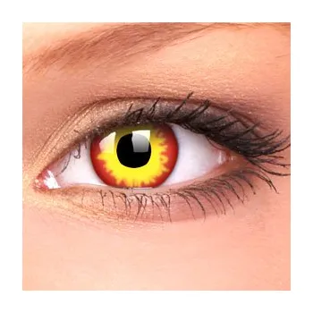 Kontaktní čočky barevné čočky CRAZY wildfire (2 čočky tříměsíční)