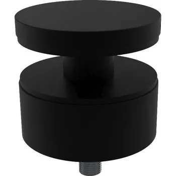 Bodový úchyt pro sklo, černá matná, vysoký 30 mm