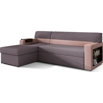 Sedací souprava Levý rohový gauč Rico s vestavěnou dřevěnou poličkou, funkcí spaní a úložným prostorem - ELTAP SORO 65 , SORO 61 250x85 cm