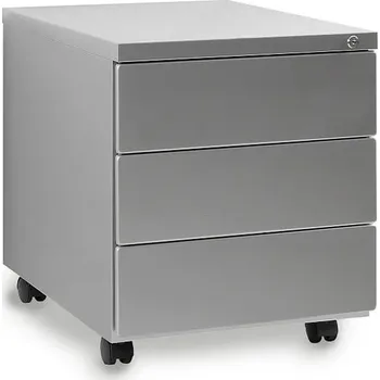 Moderní kontejner 424 se zásuvkami do kanceláře a pracovny - Unique Šedá 39x40 cm