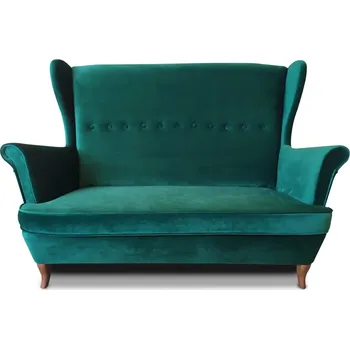 Pohovka 2místná pohovka Uszak bez rozkládací funkce - Lebex Meble kronos 19, Nožičky Ořech 147x104 cm