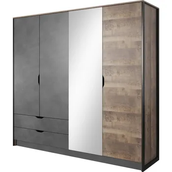 Šatní skříň Meble Laski Arden 220 cm Dąb Sand Grange / Matera