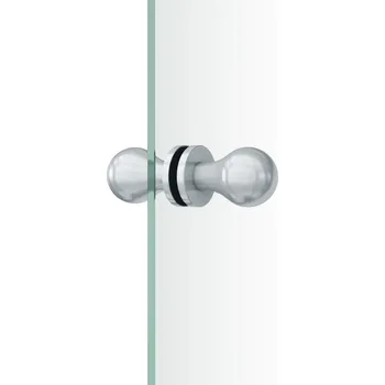 Dveřní kování Pevná koule na skleněné dveře FSB 23 0844 07 Eloxovaný hliník