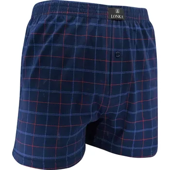 Boxerky Trenýrky Lonka Karel KOSTKA - navy-modré, 3XL