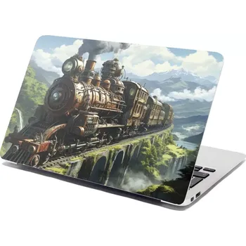 samolepka Sablio Samolepka na notebook Parní lokomotiva na viaduktu - 29x20 cm