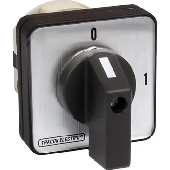 vypínač Vačkový vypínač, ON-OFF Tracon TK-129/3 400V, 50Hz, 125A, 3P, 30kW, 88×88mm, 90° (Tracon TK-129/3)