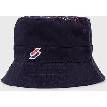 Klobouk Oboustranný klobouk Superdry tmavomodrá barva M9010181A.JKE 59X, vel. S/M