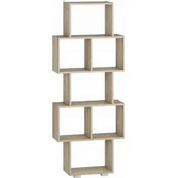 Knihovna Regál Nabbi 65,2 cm x 160,6 cm x 25 cm dub sonoma světlá