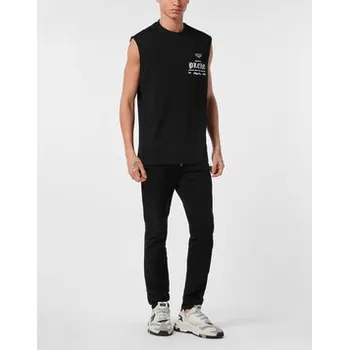 Pánské tričko PHILIPP PLEIN T-Shirt 25559 Černá Regular Fit XXL