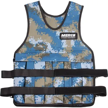 Zátěžové oblečení Merco Hercules 5 kg zátěžová vesta barva: SV. MODRÁ