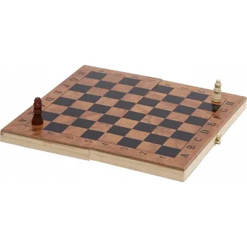 Šachy ŠACHY VRHCÁBY TRYKTRAK DŘEVĚNÉ HRY 3V1 24x24cm