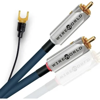 Audio kabel Wireworld Luna 10, 2RCA-2RCA s uzemněním - 1,0m