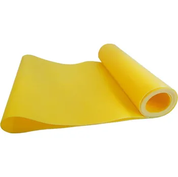 KUBISPORT Guma na aerobic 120x15cm 0,45mm žlutá posilovací stuha