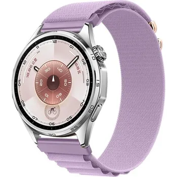 Příslušenství k chytrým hodinkám DUX 125985 NYLON Vyměnitelný řemínek pro Huawei Watch GT 5 46mm / GT 6 46mm fialový