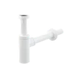 Alca Sifon umyvadlový DN 32 DESIGN kulatý, kov, bílá-lesk A400B