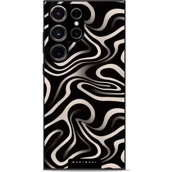 Pouzdro na mobilní telefon Lesklý kryt Mobiwear Glossy - Samsung Galaxy S23 Ultra - GA63G Vlnky a linky (Prémiové lesklé pouzdro, obal, kryt Mobiwear Glossy na mobil Samsung Galaxy S23 Ultra - GA63G Vlnky a linky, materiál Plast + TPU silikon - krytí po všech stranách, neošoupateln