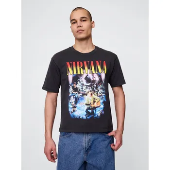 GAP Pánské Crop tričko Heavyweight Nirvana Unisex 765038-00 Velikost: XL Tričko zdarma při nákupu nad 3000,-!