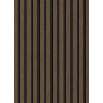 Obklad Mexen Lam-F nástěnné akustické lamely 275 x 30 cm, plst 8 mm, technická dýha, Ořech Espresso - S105-275307-3015-019 Lamely