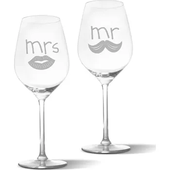 Víno Sablio Skleničky na víno Mr. a mrs.: 2 x 49 cl