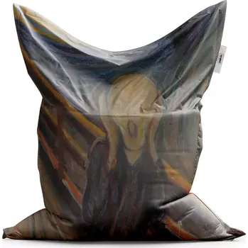 Sedací pytel Sablio Sedací vak Výkřik - Edvard Munch - 150x100 cm