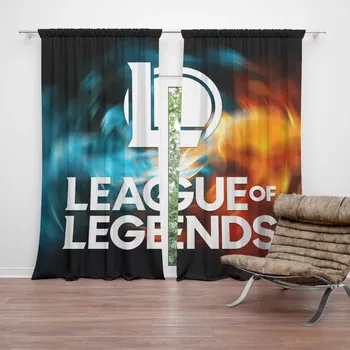 Závěs Sablio Závěs League of Legends Glow: 2ks 140x250cm