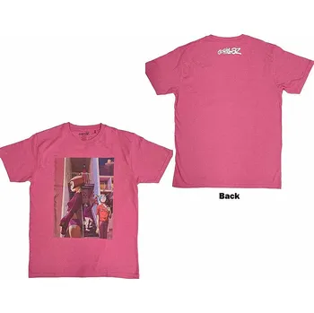 Pánská móda Gorillaz tričko, The Static Channel BP Pink, pánské XL