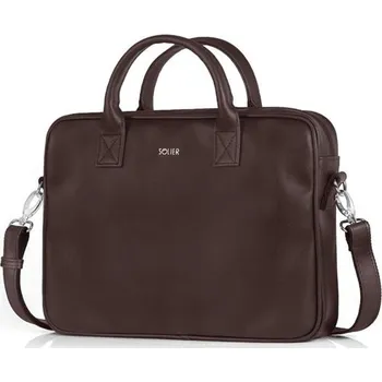 Solier pánská taška přes rameno CARLOW Hnědá Solier FA27934s33