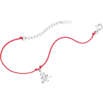 Náramek Náramek s prvky ze stříbra - vánoční stromeček - AP127-6242