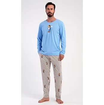 Pánské pyžamo Pánské pyžamo dlouhé BEAR L - vyrobeno v EU