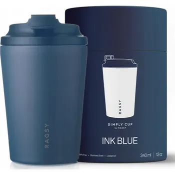 Termohrnek Termohrnek Simply Cup s keramickým vnitřkem 340 ml - Inkoustově modrá