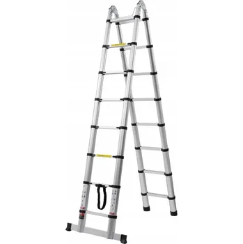 Žebřík Žebřík 502 cm hliníkový skládací 170 kg pro obytné vozy