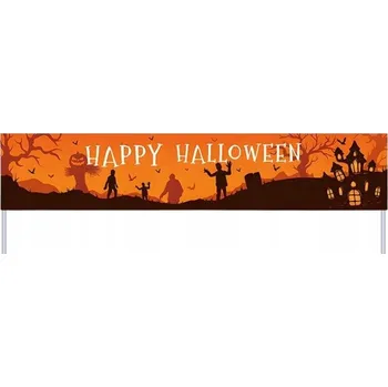 Party dekorace DEKORACE HALLOWEEN BANNER GIRLANDA PLAKÁT NÁPIS OZDOBY HALLOWEEN STRAŠIDELNÝ