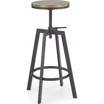 Barová židle Barová Židle Halmar v odstínech šedé, 63 cm, dřevotříska