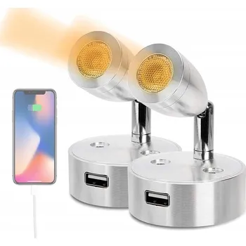 Lampička LED DOTYKOVÁ LAMPičKA NA ZEĎ DC12V VNITŘNÍ KAMPER PŘÍVĚS USB RV SVĚTLA