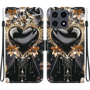 Pouzdro na tablet VSECHNONAMOBIL 125766 ART Peněženkový obal pro Xiaomi 15T BLACK HEART