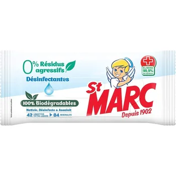 Papírový ubrousek St Marc Antibakteriální biologicky rozložitelné ubrousky 42 ks