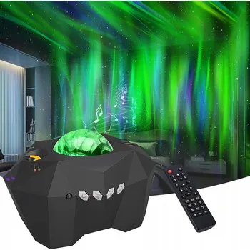 Noční světlo PROJEKTOR OBLOHY NOČNÍ LAMPA PRO DÍTĚ PROJEKTOR NEBULA LED BLUETOOTH+PILOT