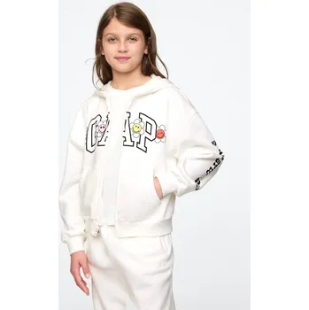 Pánské oblečení GAP Dívčí Dětská oversize mikina Gap × SmileyWorld® 745931-00 Velikost: XXL Tričko zdarma při nákupu nad 3000,-!