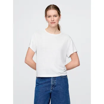 Oblečení a móda GAP Dámské Lněné crop tričko 778377-00 Velikost: L Tričko zdarma při nákupu nad 3000,-!